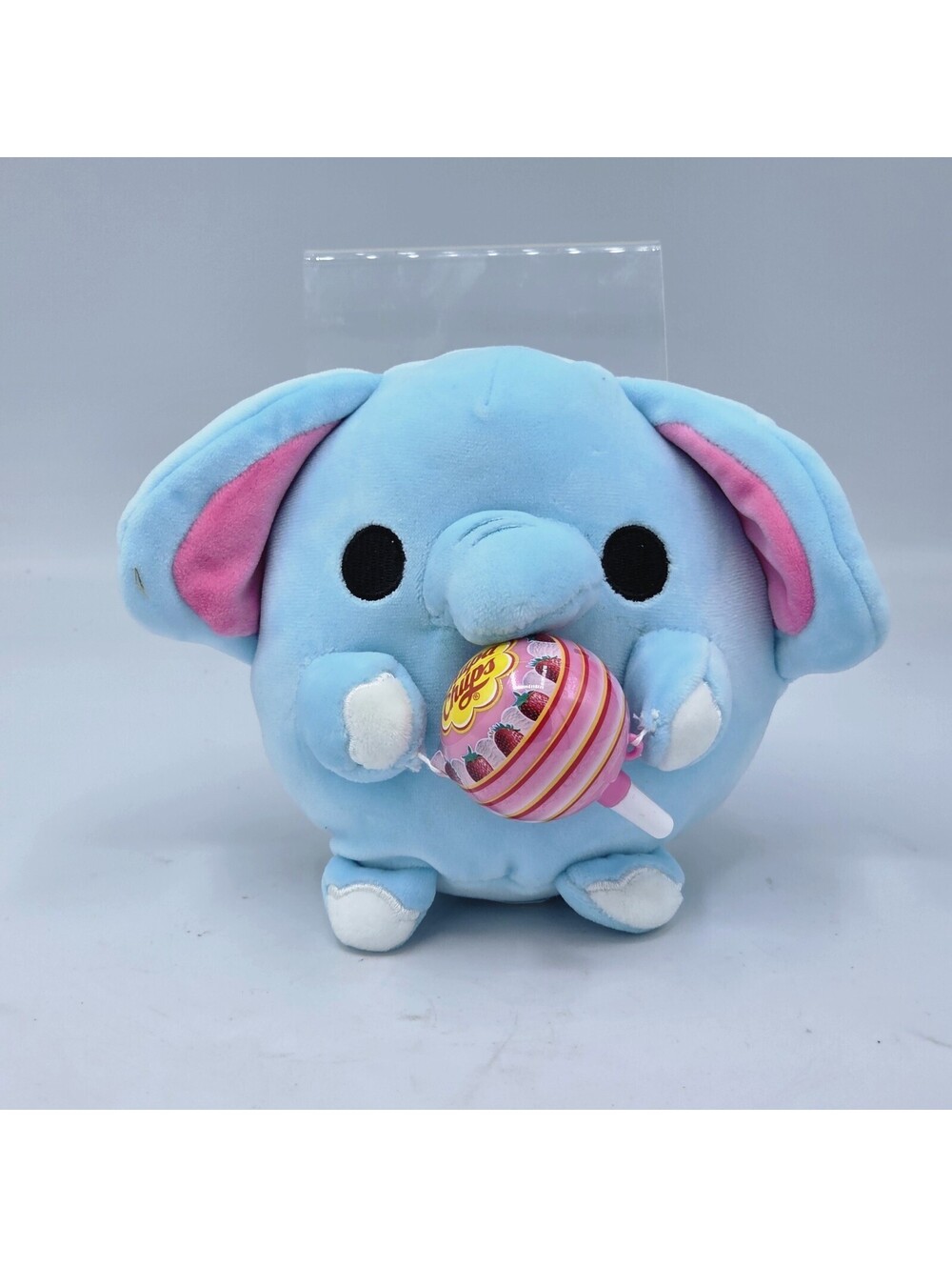 Zuru Snackles Lottie Elephant Chupa Chups Lollipop Plush Blue Stuffed Animal Toy